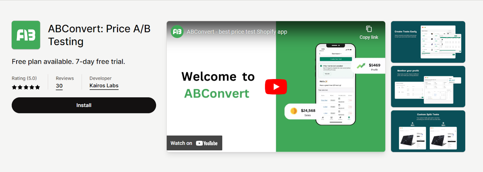 ABConvert: Price A/B Testing