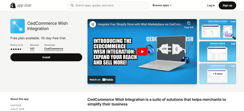 CedCommerce Wish Integration