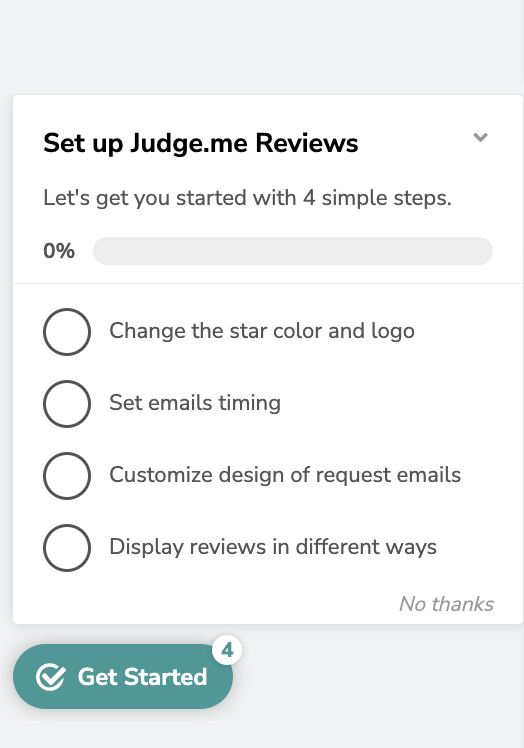 Customize your shopify review app settings according to your preference.