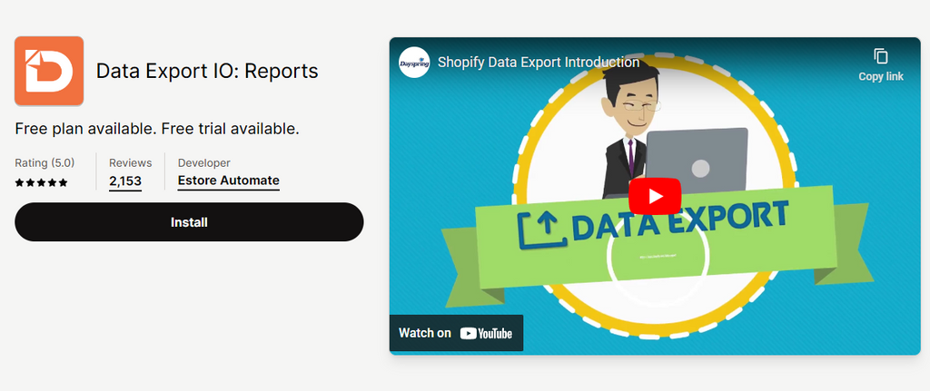 Data Export IO: Reports