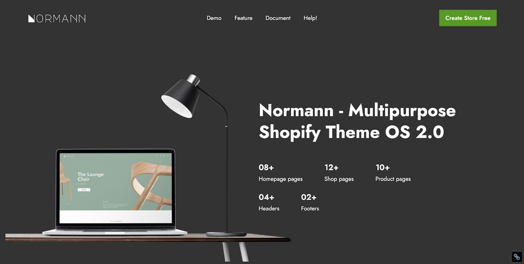 Normann Theme homepage
