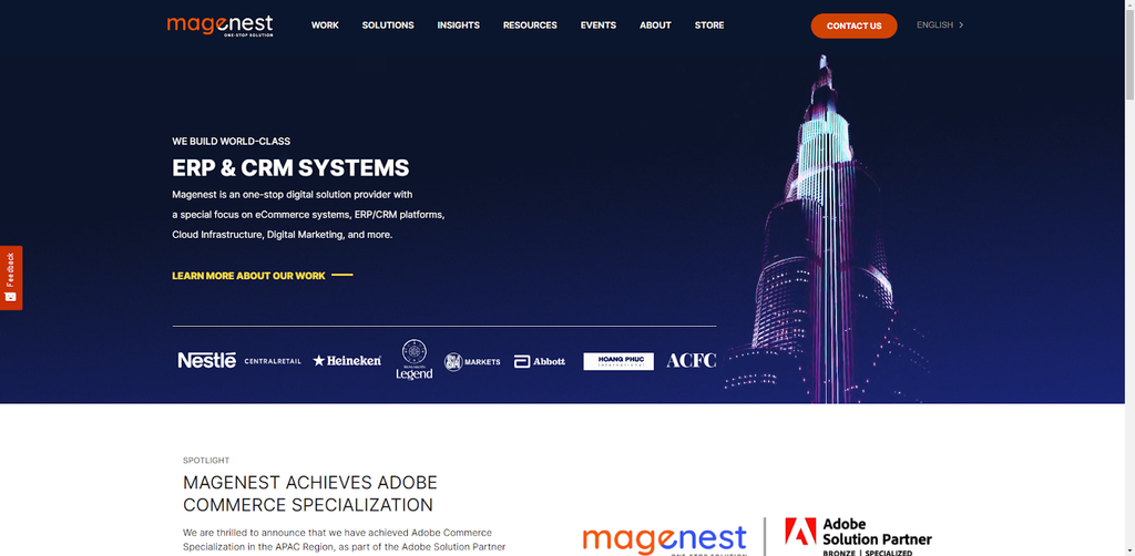 Magenest homepage