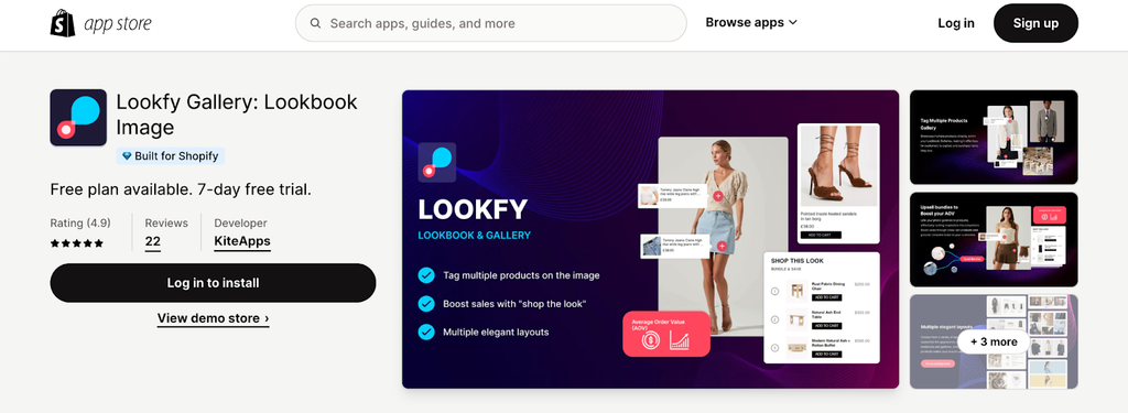 Lookfy Gallery: Lookbook Image by KiteApps