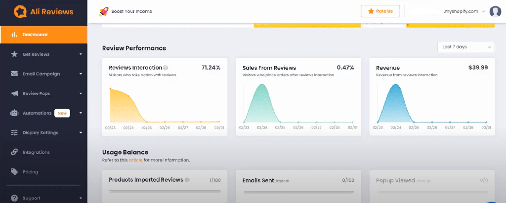 Ali Review app