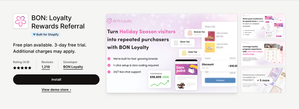 BON: Loyalty Rewards Referral App