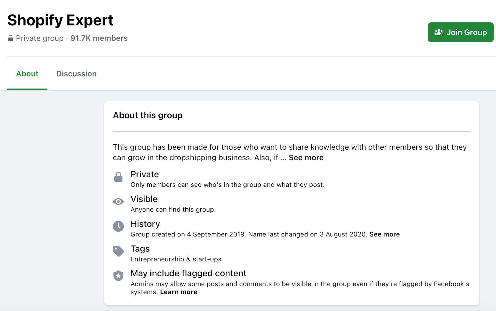 shopify expert facebook group