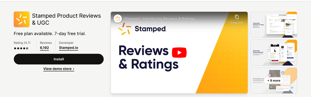 Stamped.io Reviews & UGC app