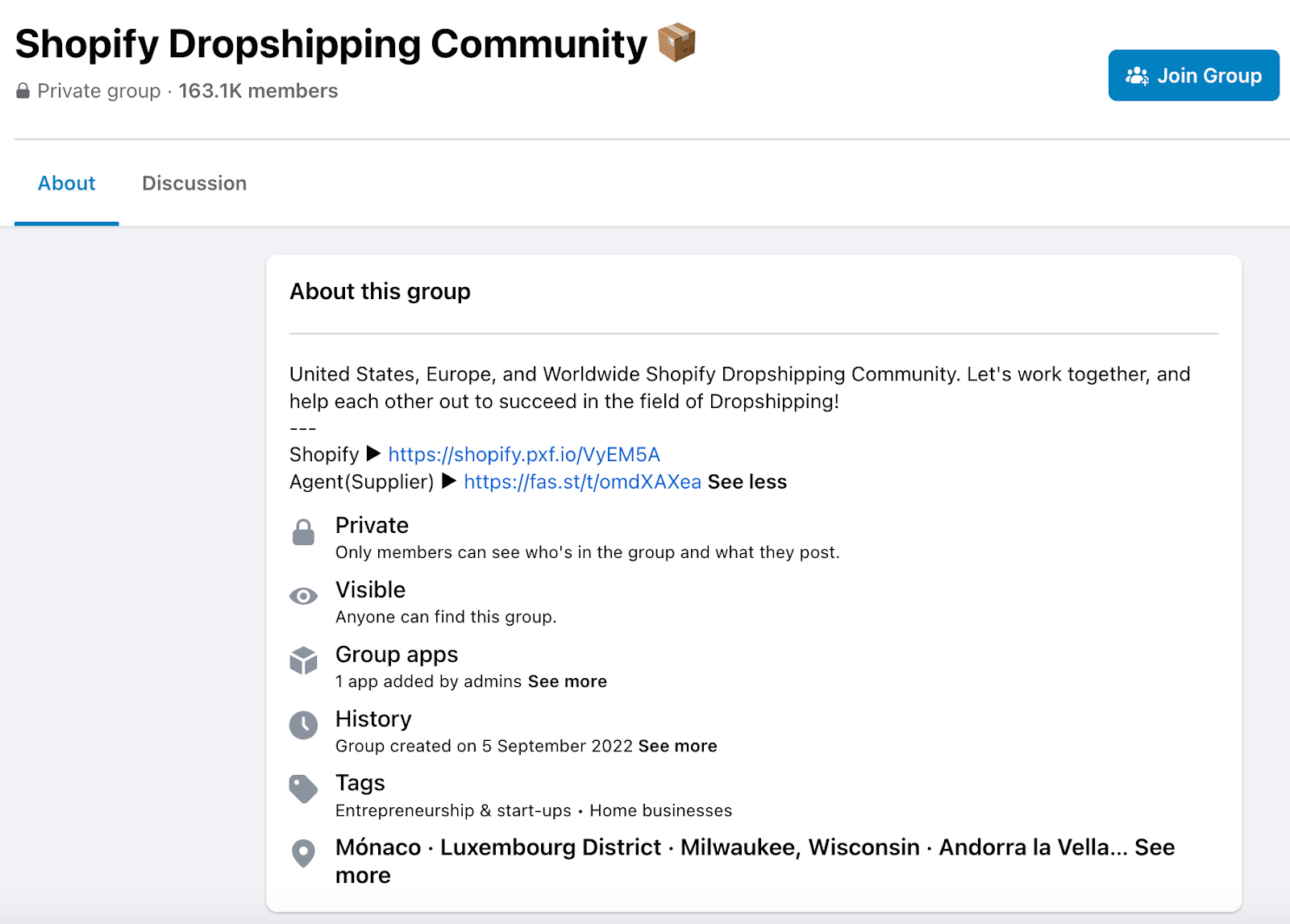 shopify dropshipping community