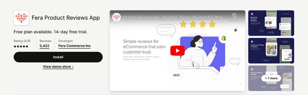 Fera Product Reviews App