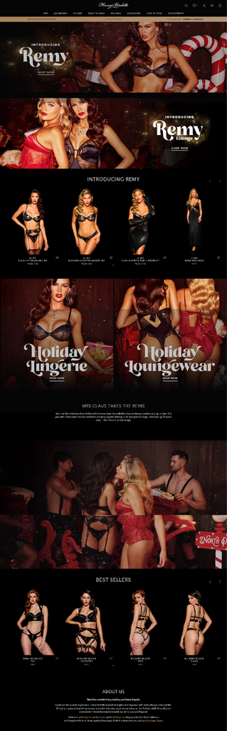 full homepage capture: honey birdette