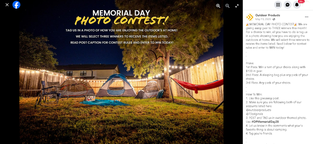 memorial day marketing contest