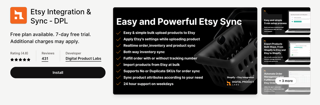 Etsy Integration & Sync app