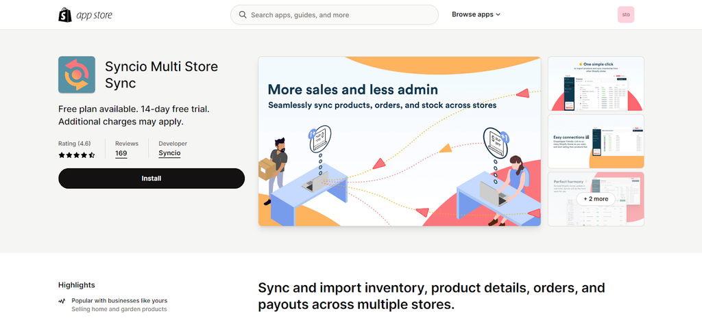 Syncio Multi Store Sync