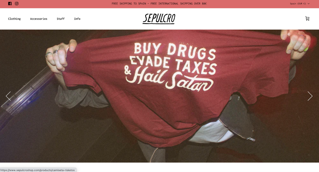 Sepulcro a shopify store