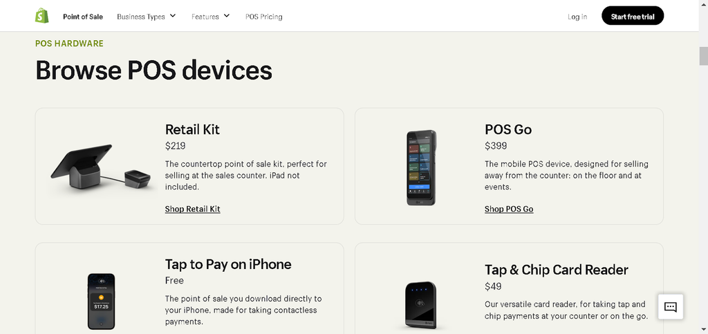 Shopify POS devices