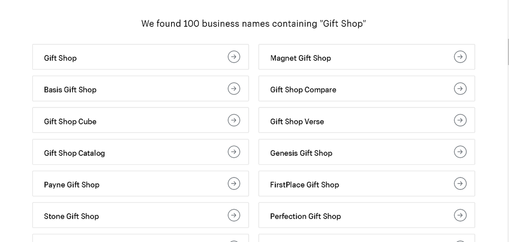 Shopify Business Name Generator