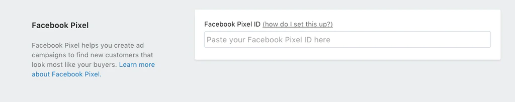 Set up Facebook Pixel