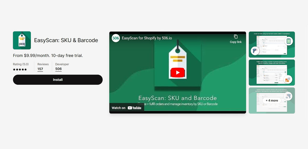 EasyScan: SKU & Barcode - app store page