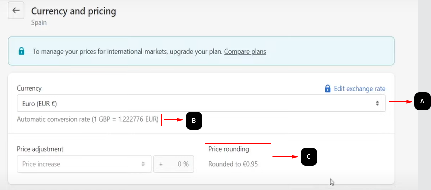 Currency and pricing