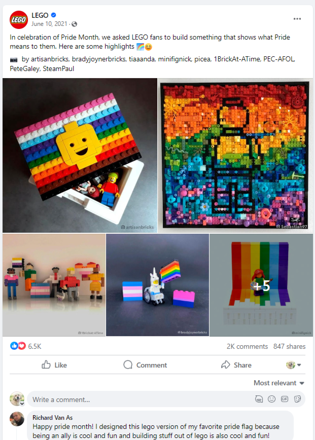 Lego Pride Celebration