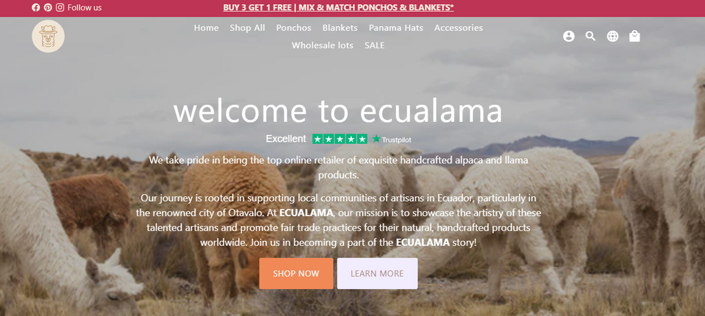 Ecualama homepage