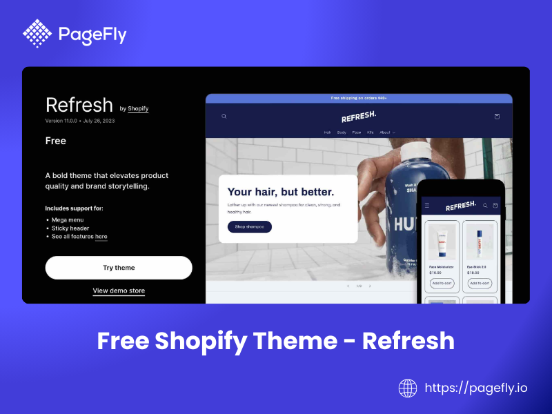 Is refresh a Shopify theme?