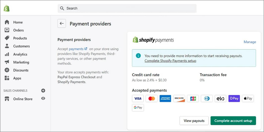 what is shopify payments