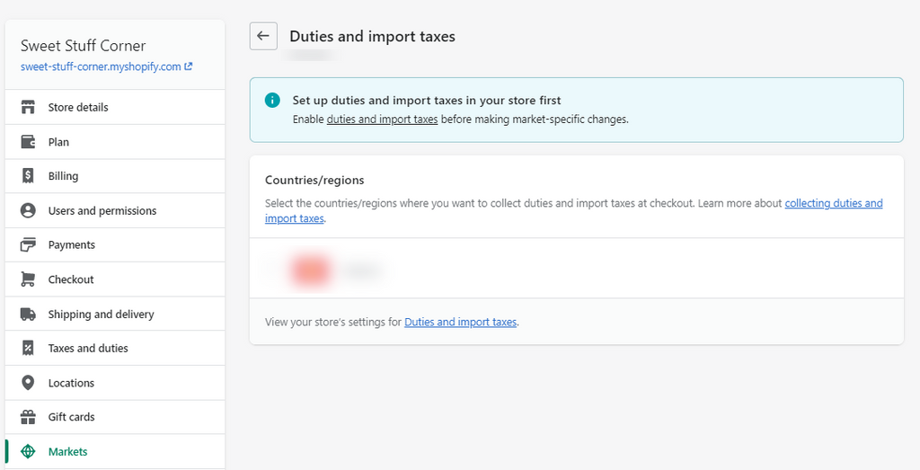 Import duties & taxes