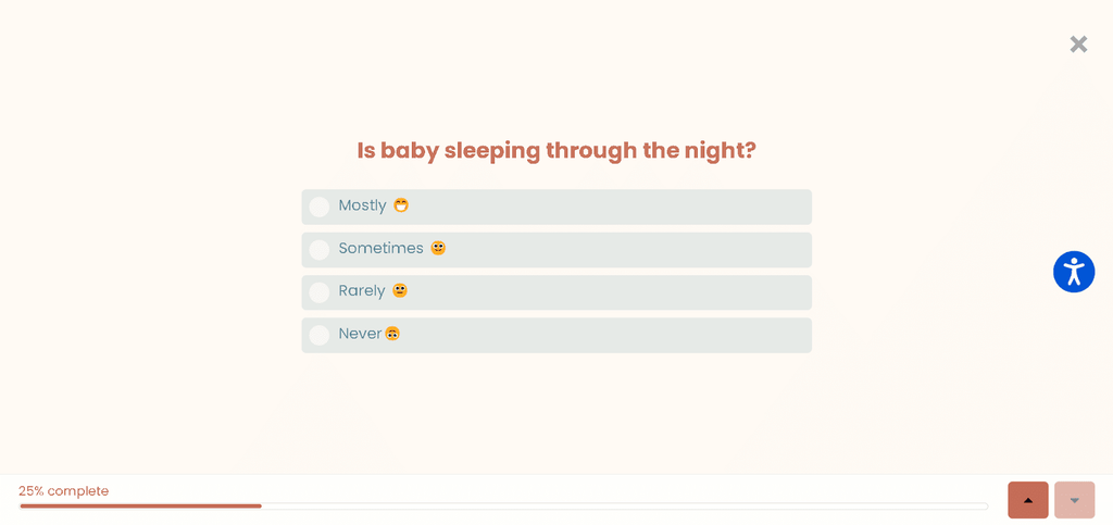 Sleeping baby survey