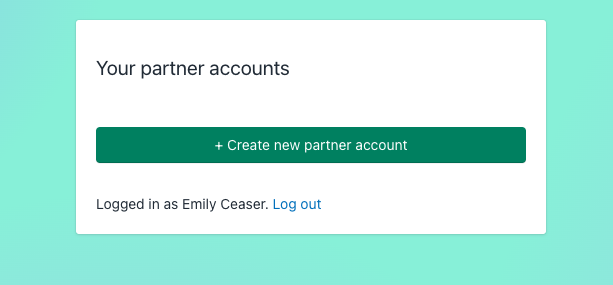 Create your Shopify partners account