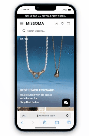 Features of Shopify jewelry themes: screen responsiveness