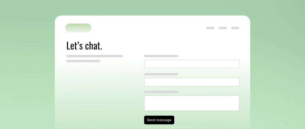 Customizable Contact Page