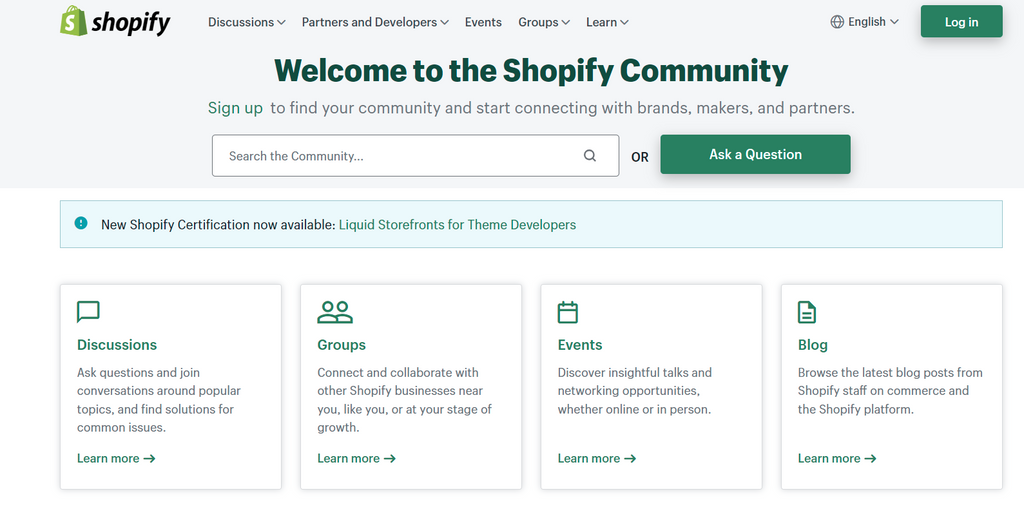 Register to join Shopify Community