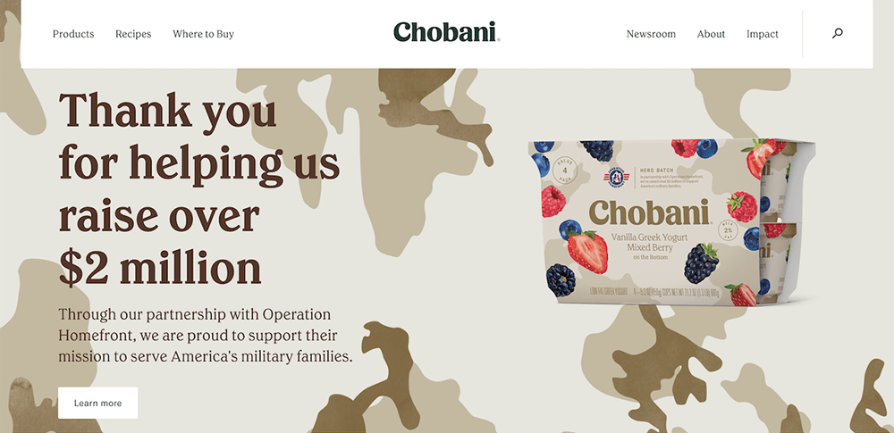Memorial Day Marketing Ideas: Chobani
