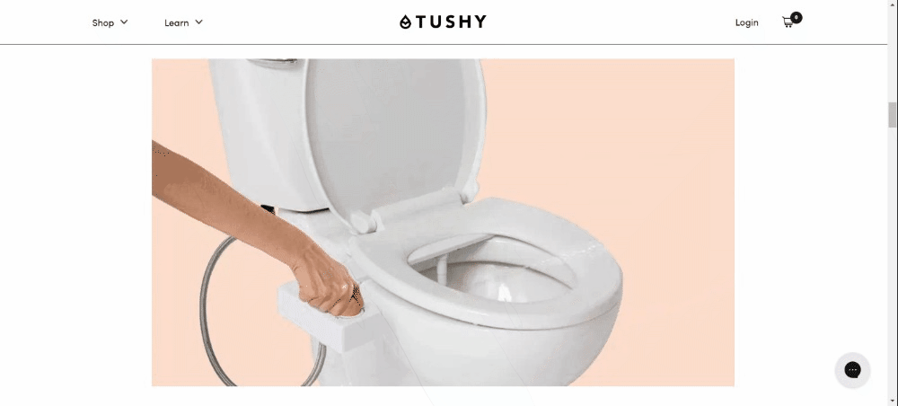 A visual instruction on how to install Tushy bidet