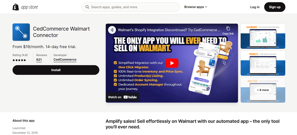 CedCommerce Walmart Connector