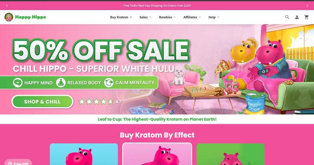 Happy Hippo は、楽しい子供用バス用品を販売する Shopify Plus マーチャントです。