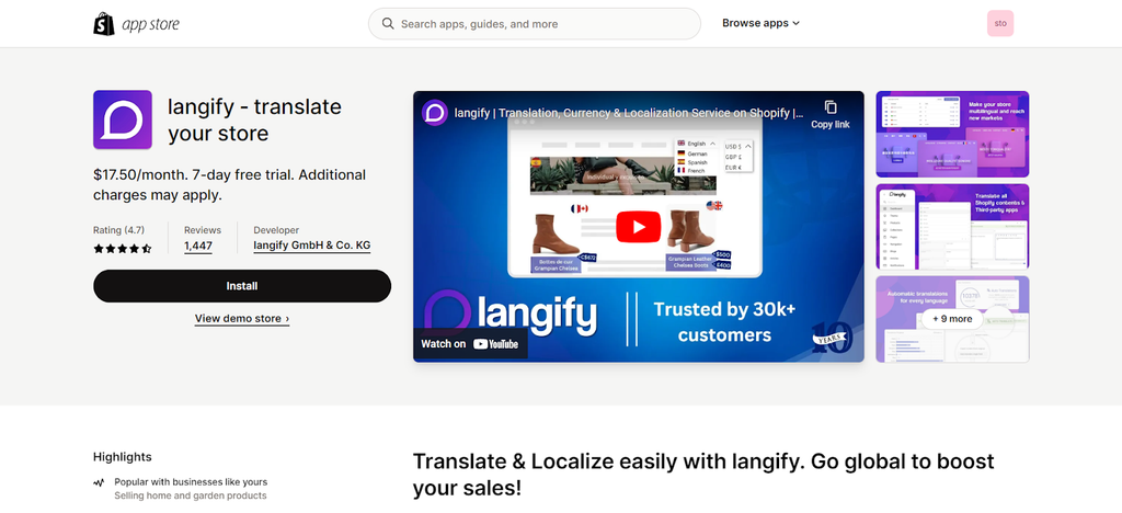 Langify - Translate Your Store