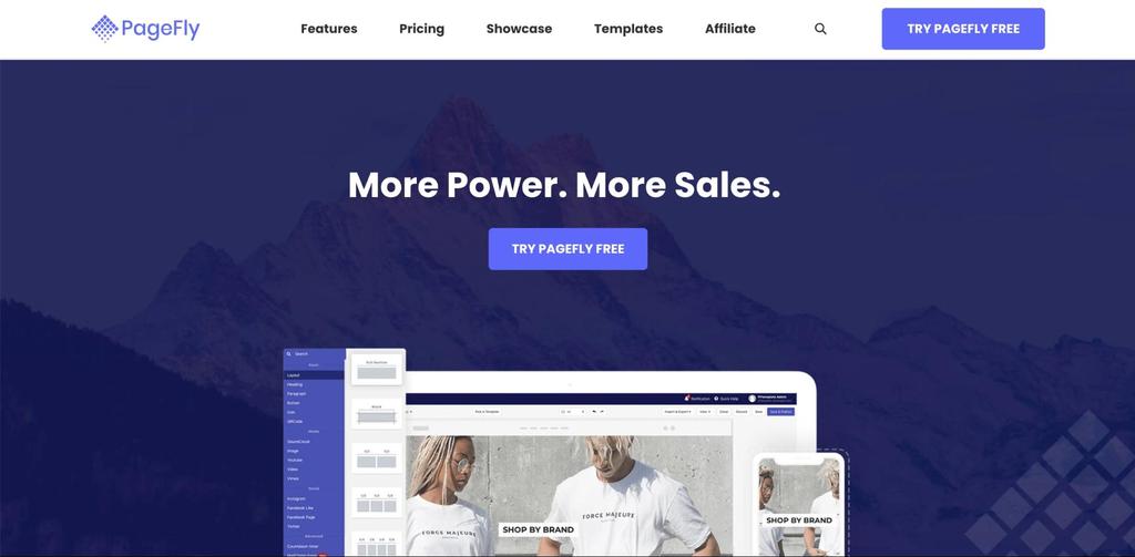 PageFly landing page
