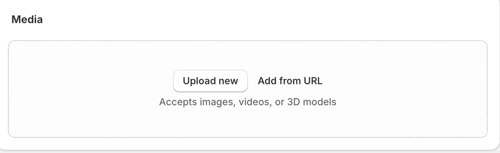 You can add images, videos and more on Shopify from the products section in the Shopify admin page.