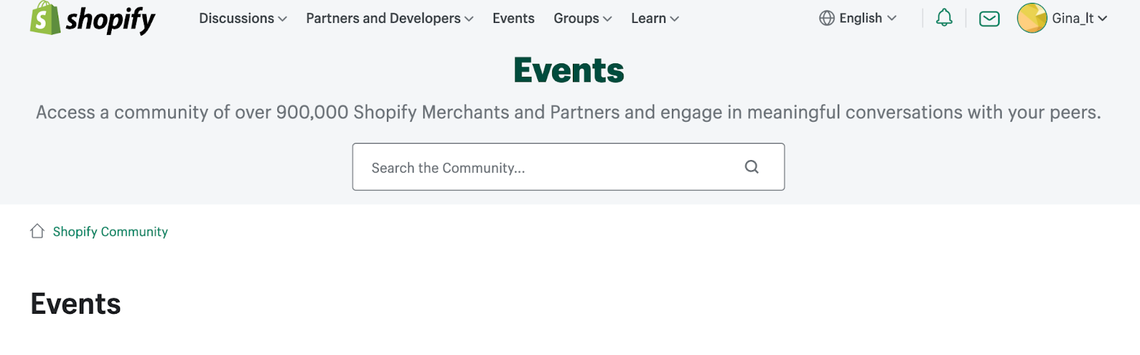 shopify events