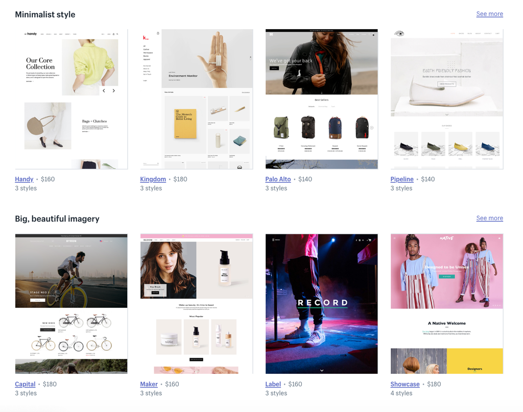 Shopify Theme Store