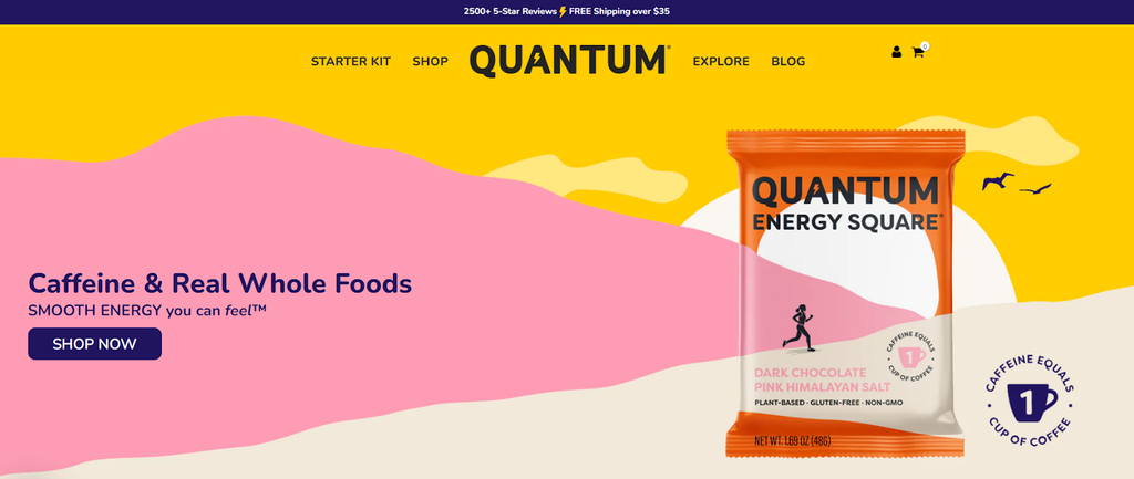 Quantum Energy Squares website