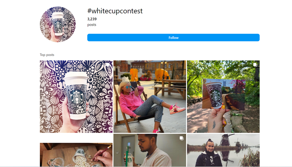 Starbucks’s #WhiteCupContest