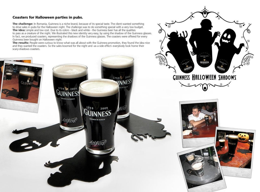 Guinness’s shadow coasters - Source: peekandpoke