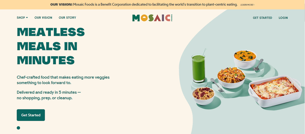 Mosaic Foods website