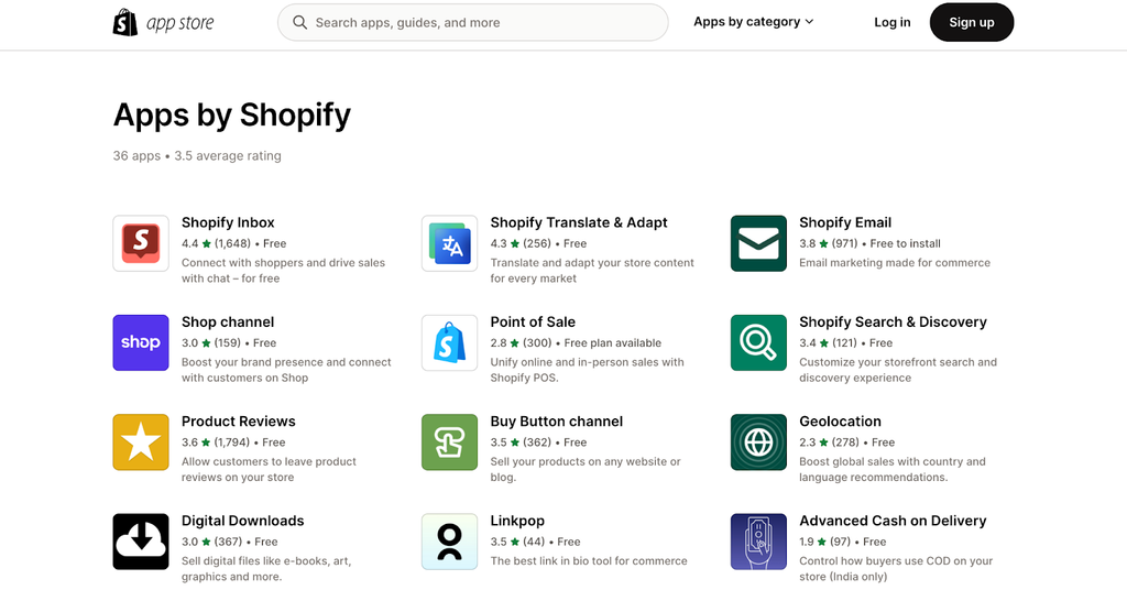 Apps by Shopify