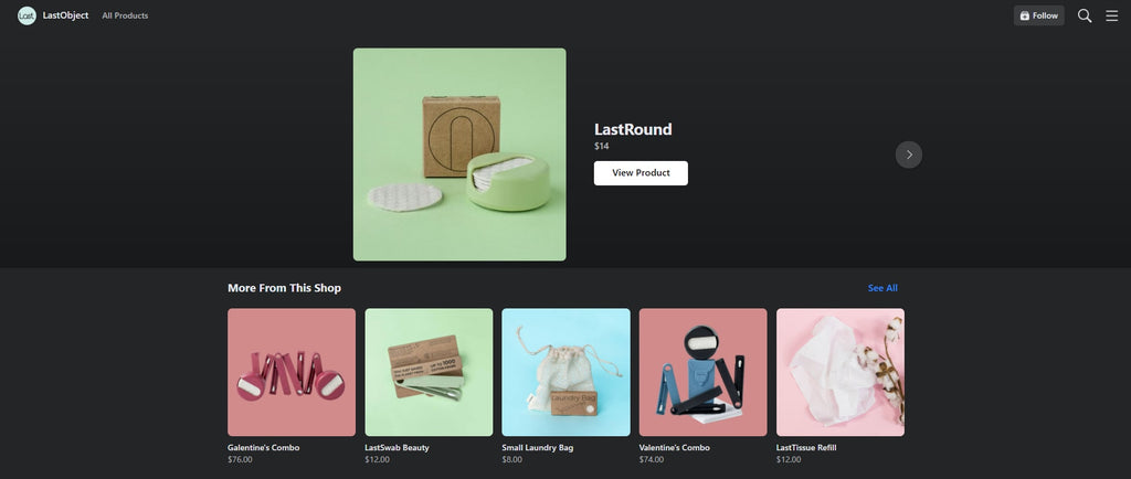 LastObject Shopify facebook store examples