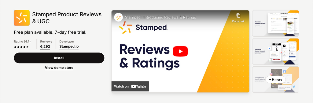 Stamped Product Reviews & UGC