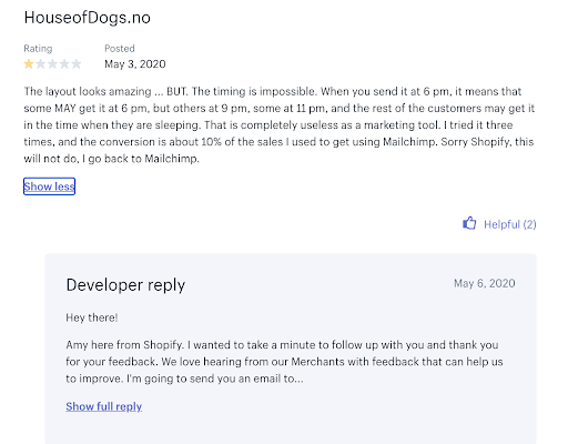 Shopify Email review